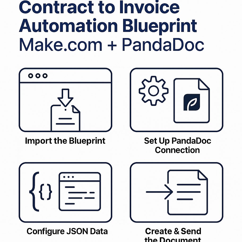 Contract-to-Invoice Automation Blueprint | Make.com + PandaDoc