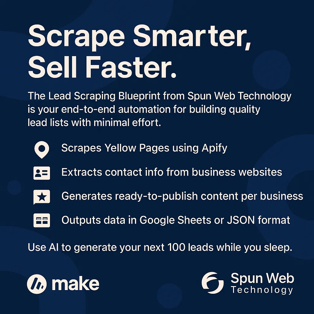 Lead Scraping Blueprint – AI-Powered Business Contact Generator